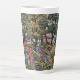 Caneca De Café Latte Sob as Árvores por Maurice Prendergast, Arte Fino