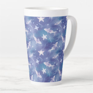 Caneca De Café Latte Sob o Mar
