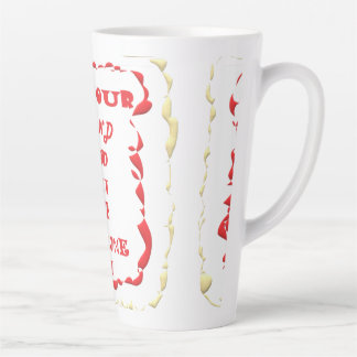 Caneca De Café Latte Sobre ser aberto a todas as palavras possíveis