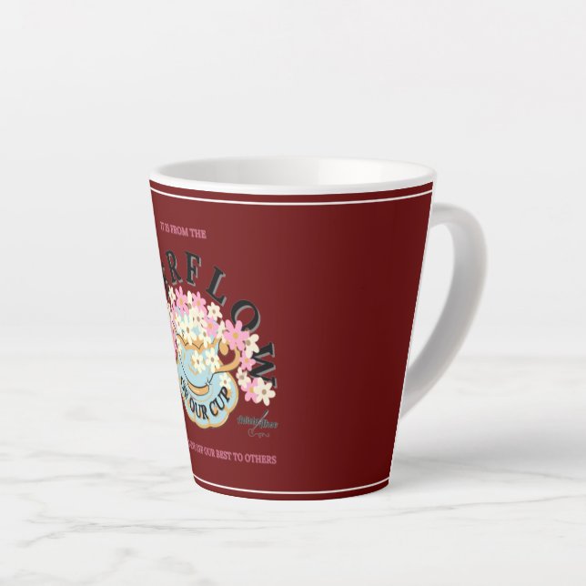 Caneca De Café Latte Sobrecarga Latte Mug de Adiela Akoo (Ângulo direito)