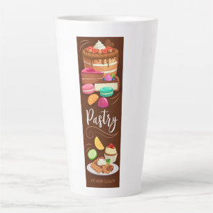 Caneca De Café Latte Sobremesas de bolo