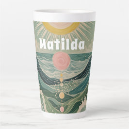 Caneca De Café Latte Sobretensão solar personalizada