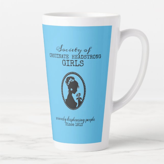 Caneca De Café Latte Sociedade de Garotas Obstinadas e Fortes Mug (Direita)