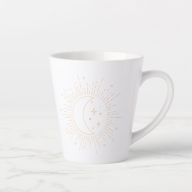 Caneca De Café Latte Sol e Lua (Direita)