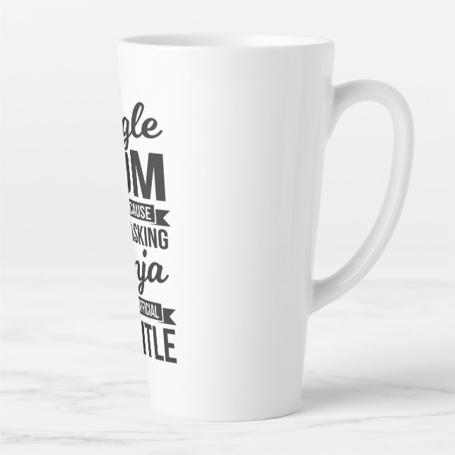 Caneca De Café Latte Solteiro Mãe Multitarefa Ninja (Direita)