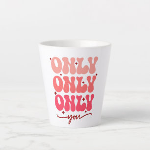 Caneca De Café Latte Somente você namorados