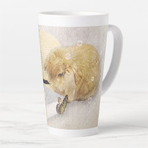 Caneca De Café Latte Sommertime Sunflower Bunny