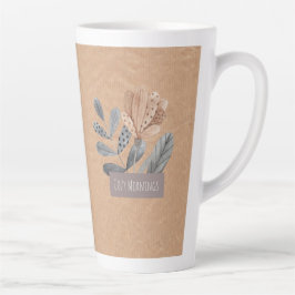 Caneca De Café Latte Sonhos de Floresta Desvanecida