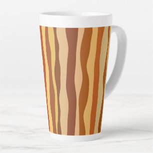 Caneca De Café Latte Sonhos do Deserto Dourado Laranja Queimado Sienna