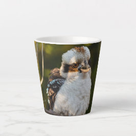Caneca De Café Latte Soprava rindo kookaburra