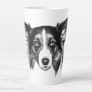 Caneca De Café Latte Sorriso de Pup Manhã
