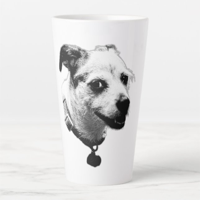 Caneca De Café Latte Sorriso - Mistura Terrier Coffee (Frente)