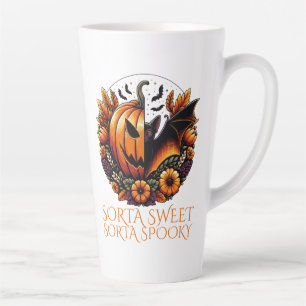 Caneca De Café Latte Sorta Doce Sorta Spooky
