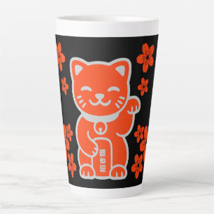 Caneca De Café Latte Sortudo japonês Maneki-neko