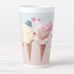 Caneca De Café Latte Sorvete Love