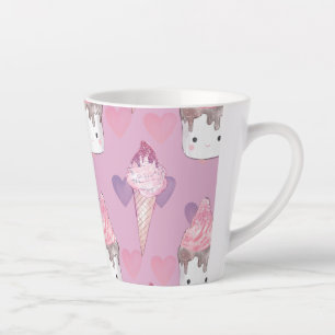 Caneca De Café Latte Sorvete Marshmallow