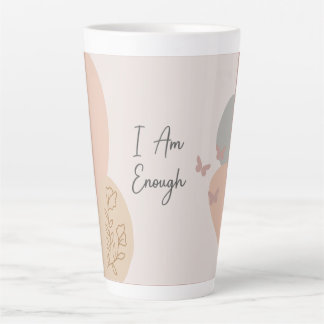 Caneca De Café Latte Sou O Suficiente Boho Inspirador