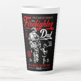 Caneca De Café Latte Sou um Pai de Bombeiros