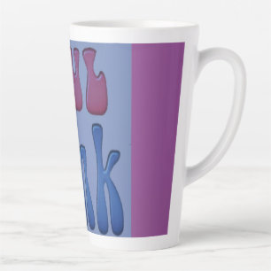 Caneca De Café Latte Soul Music Funky Palavras gráficas