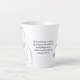 Caneca De Café Latte Soulmate, Carta de Amor, Personalizada