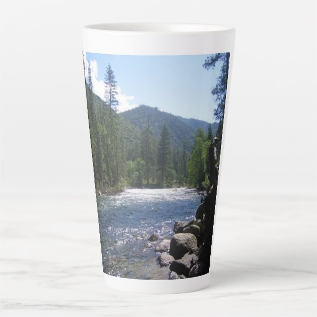Caneca De Café Latte South Fork Kings River, King's Canyon, CA (Frente)