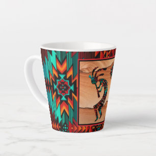 Caneca De Café Latte Southwest Kokopelli Latte Mug