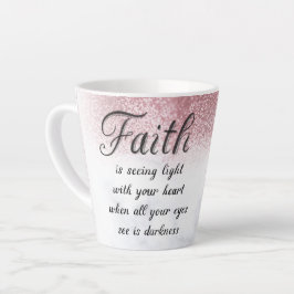 Caneca De Café Latte Sparkle Faith - Coffee Mug