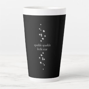 Caneca De Café Latte Sparkle Sparkle Little Star Black Starlight