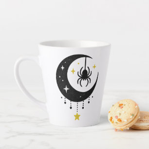 Caneca De Café Latte Spider Moon