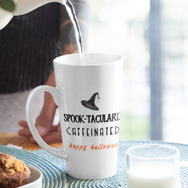 Caneca De Café Latte Spooktacularly Caffeined Halloween