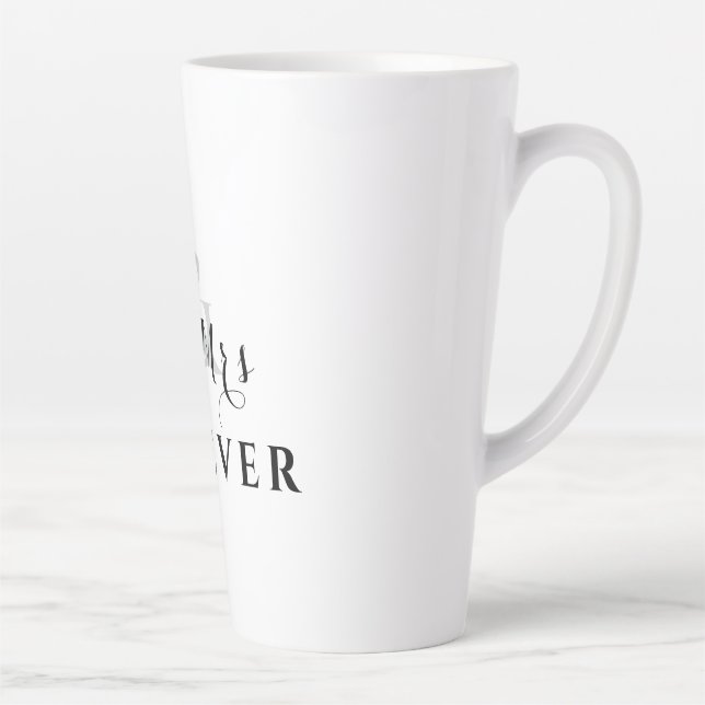 Caneca De Café Latte Sr. e Sra. Forever Romântica Latte Mug (Direita)