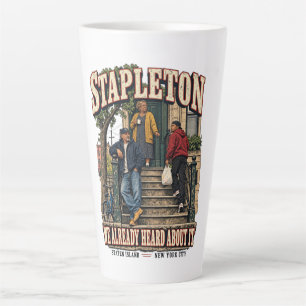 Caneca De Café Latte Stapleton Staten Island Nova York