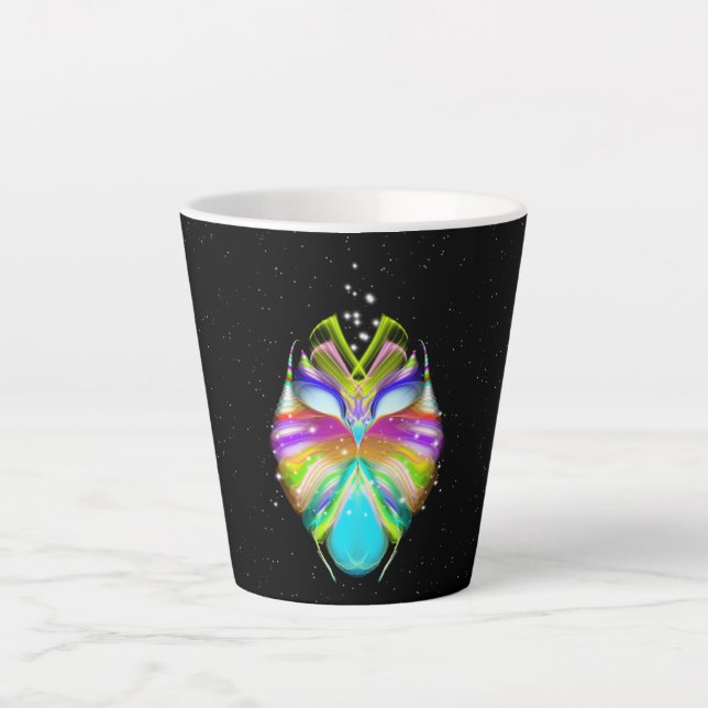 Caneca De Café Latte Starlight Oracle Owl (Frente)