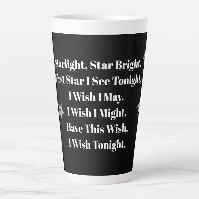 Caneca De Café Latte Starlight, Star Bright 17 oz Latte Cup (Frente)