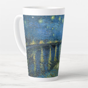 Caneca De Café Latte Starry Night Over the Rhône-Vincent van Gogh