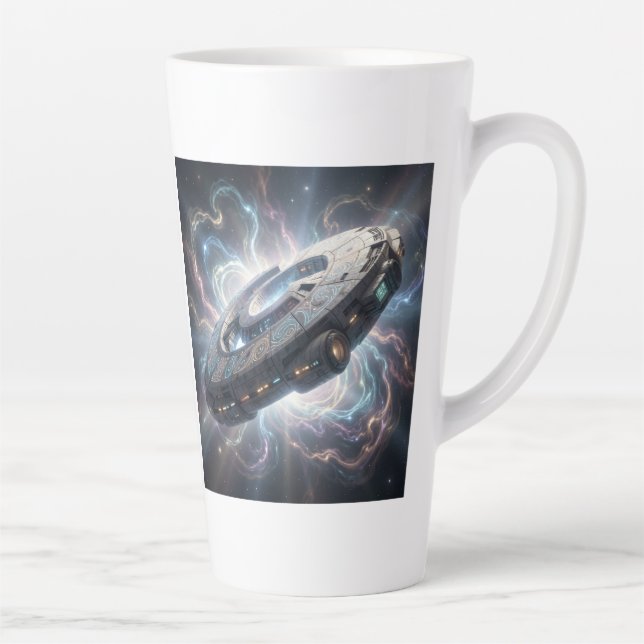 Caneca De Café Latte Sternenpfad – Reise durch das Universum´8 (Direita)