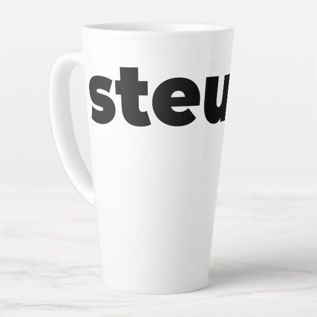 Caneca De Café Latte Steups Mug - Black (Ângulo esquerdo)