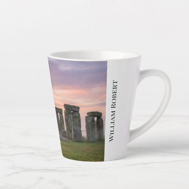 Caneca De Café Latte Stonehenge England Ancient Stone Circle (Direita)