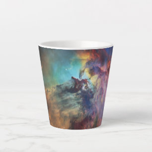 Caneca De Café Latte Stormy Seas of Lagoon Nebula em Sagitário