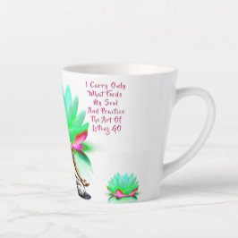 Caneca De Café Latte Sua Comida Sabedoria Latte Mug
