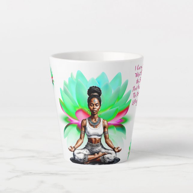 Caneca De Café Latte Sua Comida Sabedoria Latte Mug (Frente)