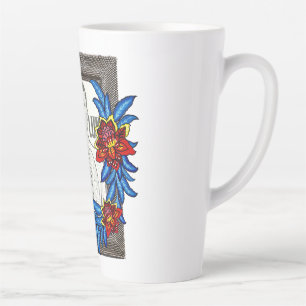 Caneca De Café Latte Sua Ilustração Médica Pulmonar, Berry Popsicle