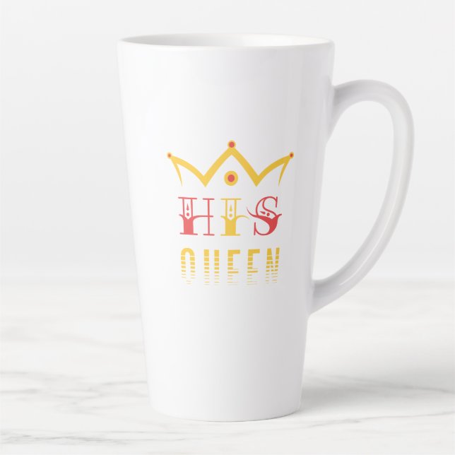 Caneca De Café Latte Sua Rainha (Direita)