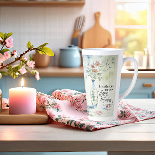 Caneca De Café Latte Suas misericórdias são novas todas as manhãs