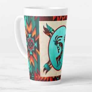 Caneca De Café Latte Sudoeste Kokopelli Latte Mug