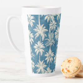 Caneca De Café Latte Summer on the Beach