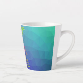 Caneca De Café Latte Summer vibe o garoto surfando.