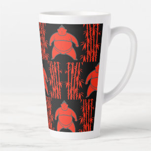 Caneca De Café Latte Sumo Wrestler