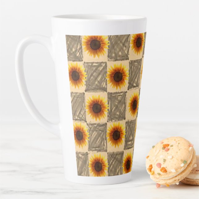Caneca De Café Latte Sunflower Latte Mug (In Situ)
