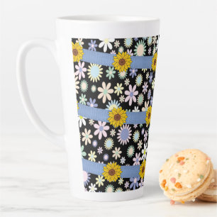 Caneca De Café Latte Sunflower Latte Mug